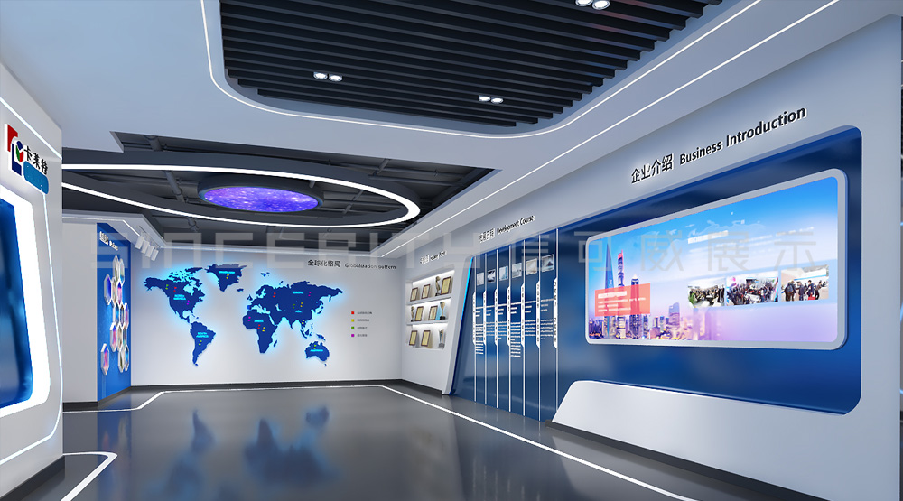 卡萊特科技通信企業(yè)展廳設(shè)計
