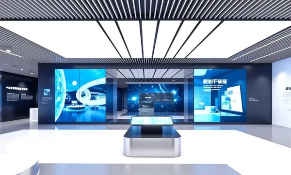 極簡(jiǎn)科技風(fēng)展廳解碼未來企業(yè)的空間語(yǔ)言
